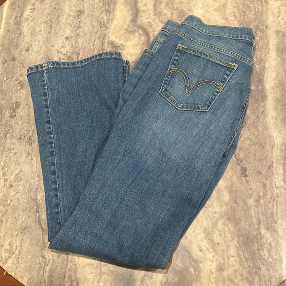 Levi's 515 Bootcut Jeans Stretch 10.5" Rise 31.5" Inseam Med Wash - Picture 11 of 11